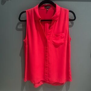 THE LIMITED Button Up Sleeveless Pink Blouse - Medium